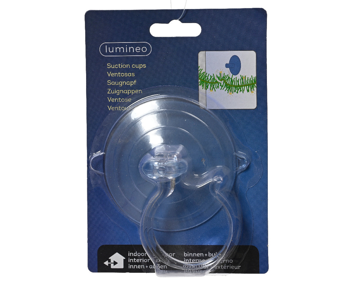 Ventosa per Luci Natalizie da Esterno in Plastica – Ø 8,5 cm (cod. 485055)