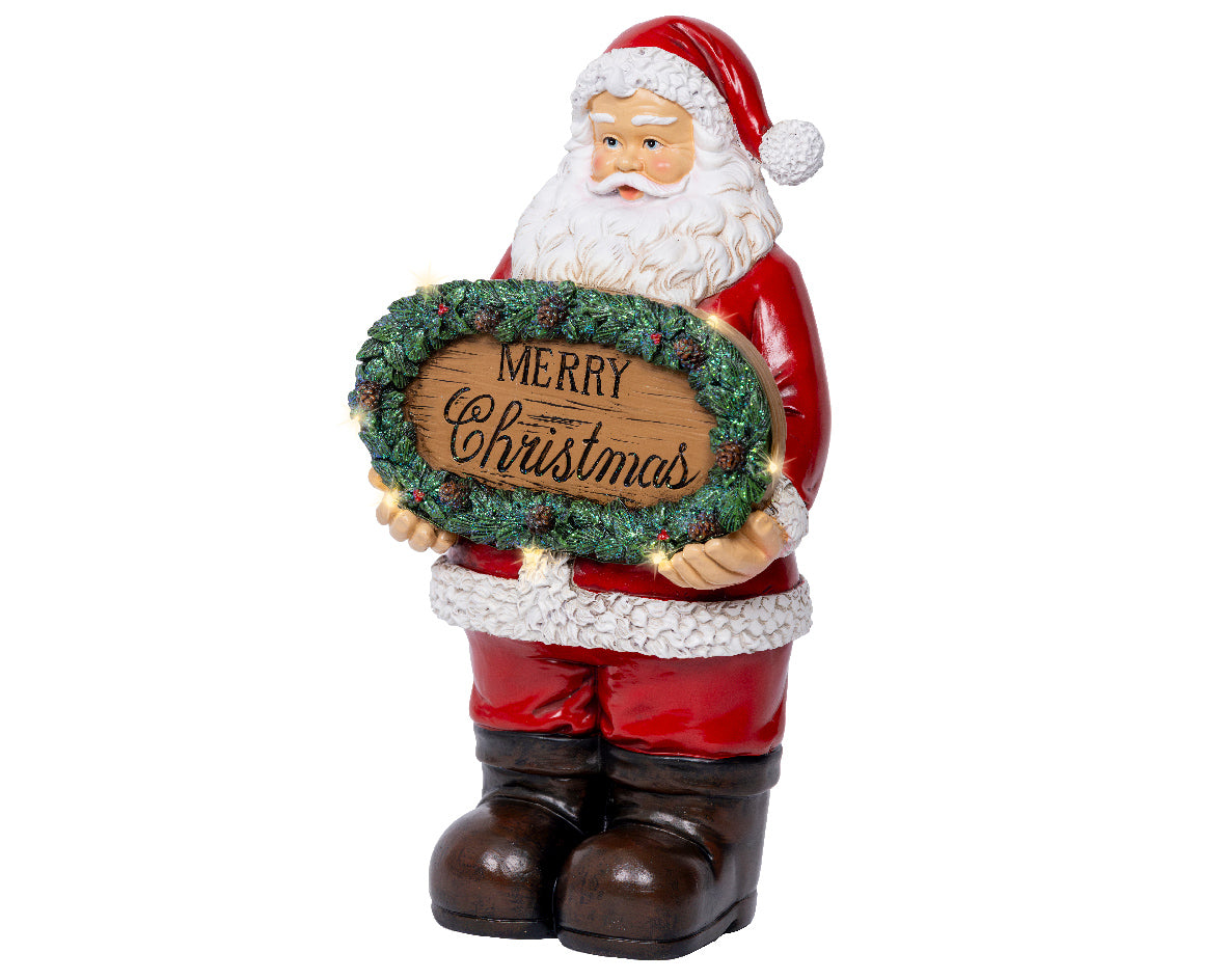 Babbo Natale con Micro LED Bianco Caldo – (cod. 489520) – Kaemingk