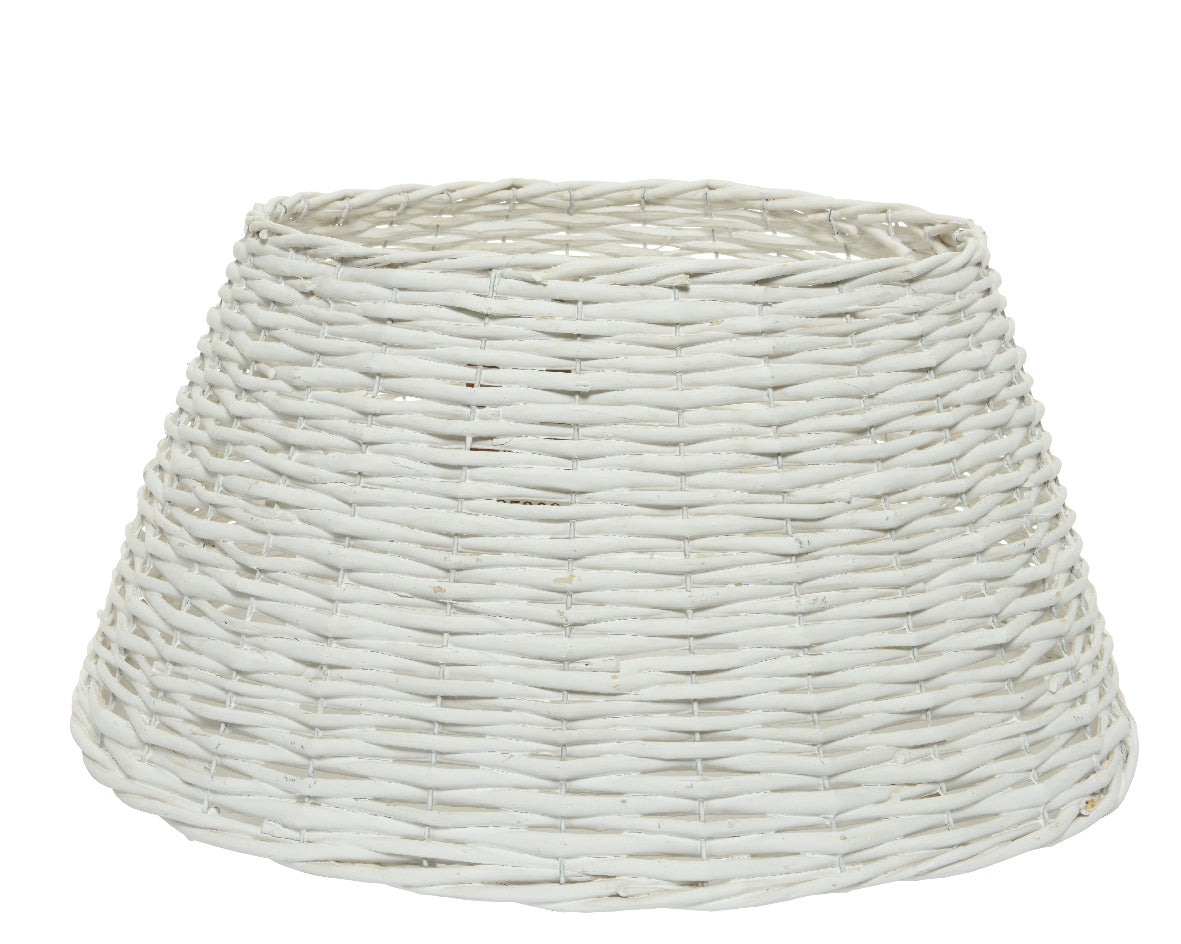 Copribase Albero di Natale Tree Ring in Salice Bianco – Varianti Ø57 cm e Ø70 cm (cod. 685308/685309) – Everlands