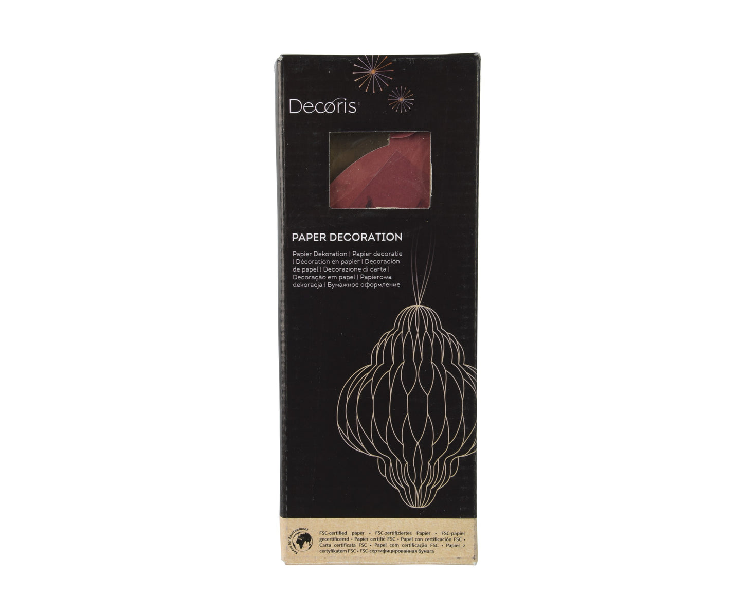 Decorazione Onion in Carta con Bordo Champagne