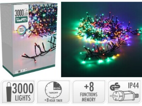 Catena Luminosa TreeCluster 3000 LED Multicolor – 39 m (cod. AX9560280)