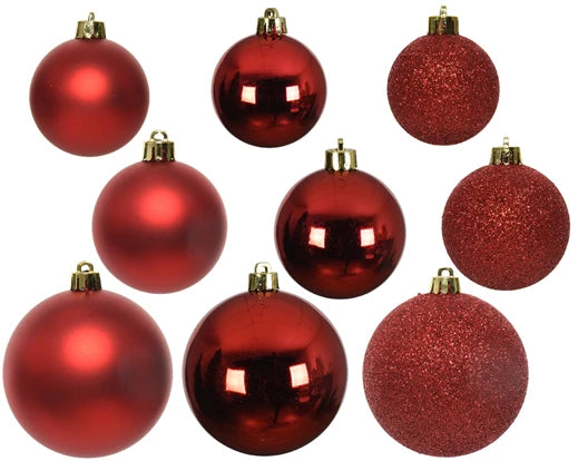 Palline Natale rosse 26 pz – Miste (Cod. 020741)