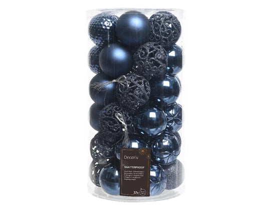 Palline in plastica infrangibile – Mix lucido/opaco/glitter (cod.020802/04/10/11)