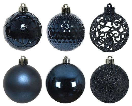 Palline in plastica infrangibile – Mix lucido/opaco/glitter (cod.020802/04/10/11)