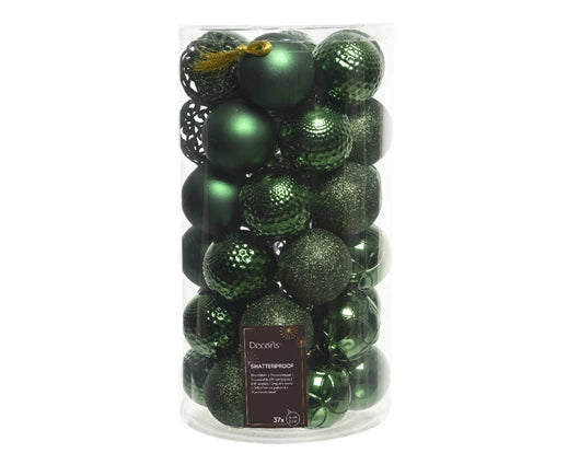 Palline in plastica infrangibile – Mix lucido/opaco/glitter (cod.020802/04/10/11)