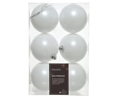 Set  6 palline in plastica – Ø8 cm