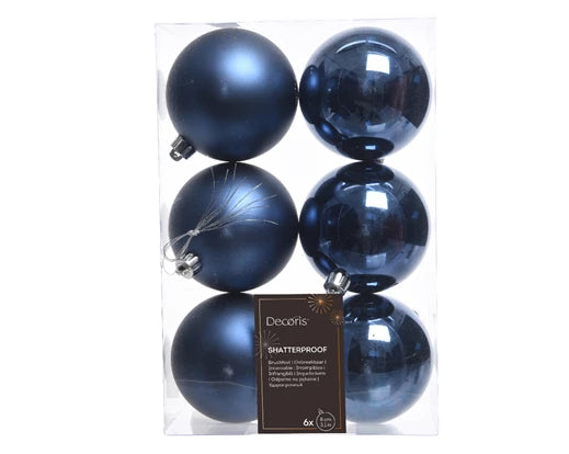 Set  6 palline in plastica – Ø8 cm