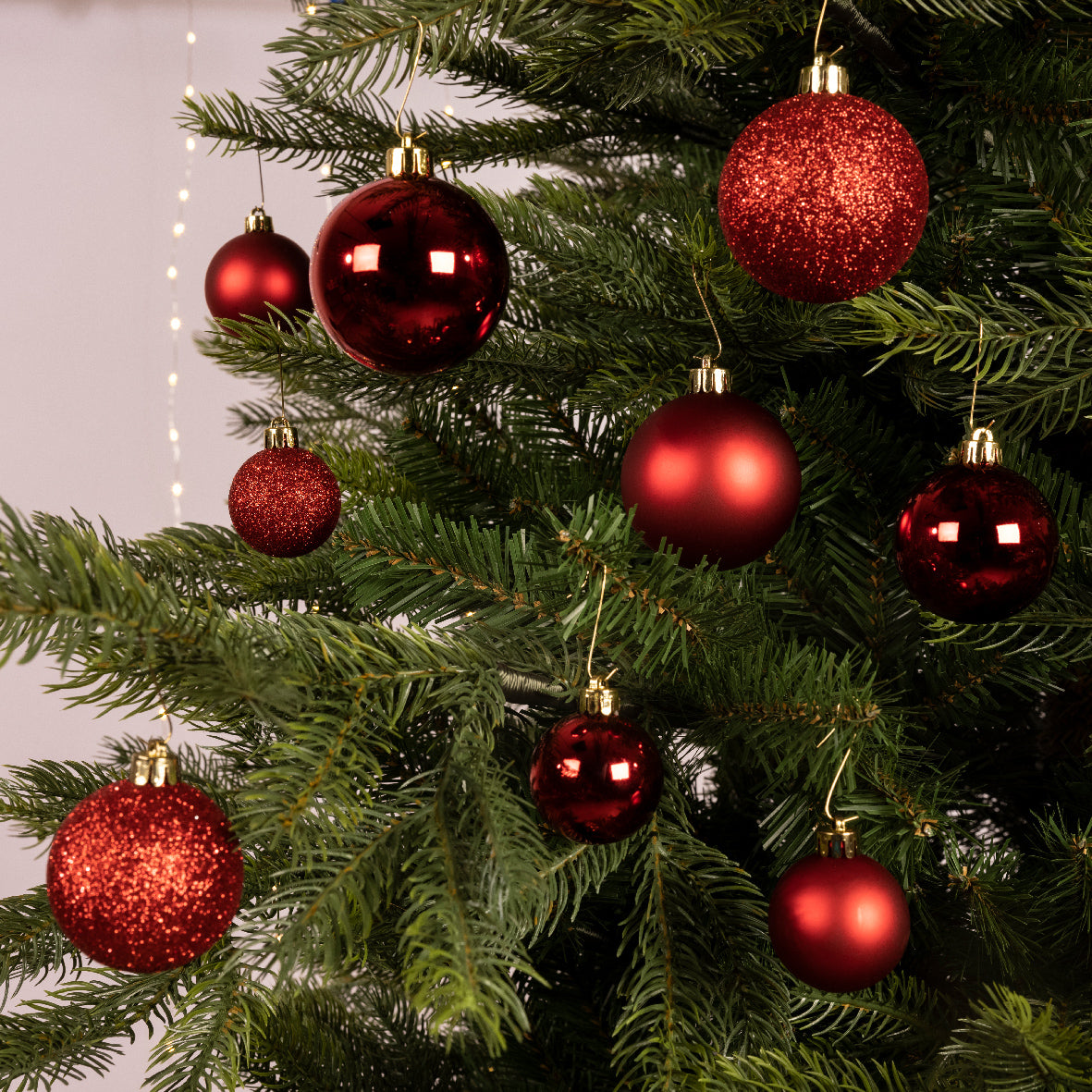 Palline rosse 30 pz – Ø6 cm