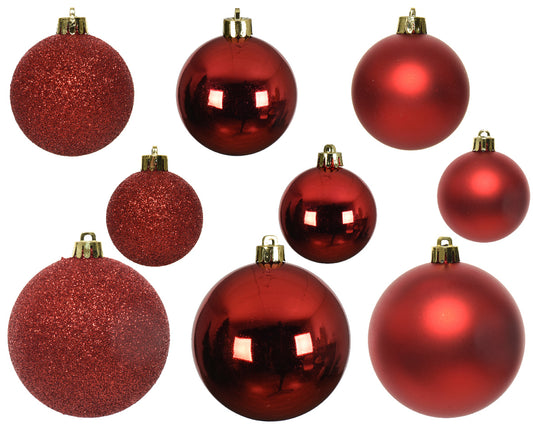 Palline rosse 30 pz – Ø6 cm