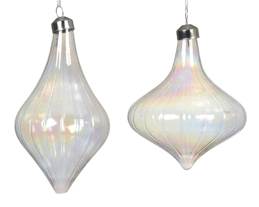 Pallina in Vetro Ø 10 cm – 2 Assortimenti 12 pz(cod. 068256)