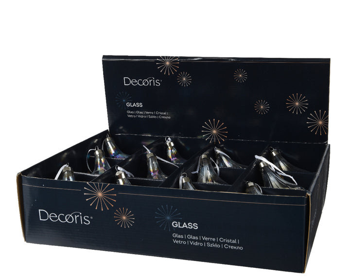 Pallina in Vetro Ø 10 cm – 2 Assortimenti 12 pz(cod. 068256)