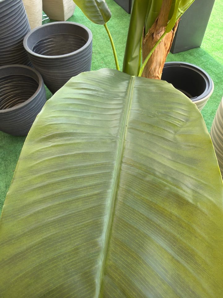 Banano Artificiale 95x160 cm – Pianta Tropicale con Tronchi Effetto Naturale