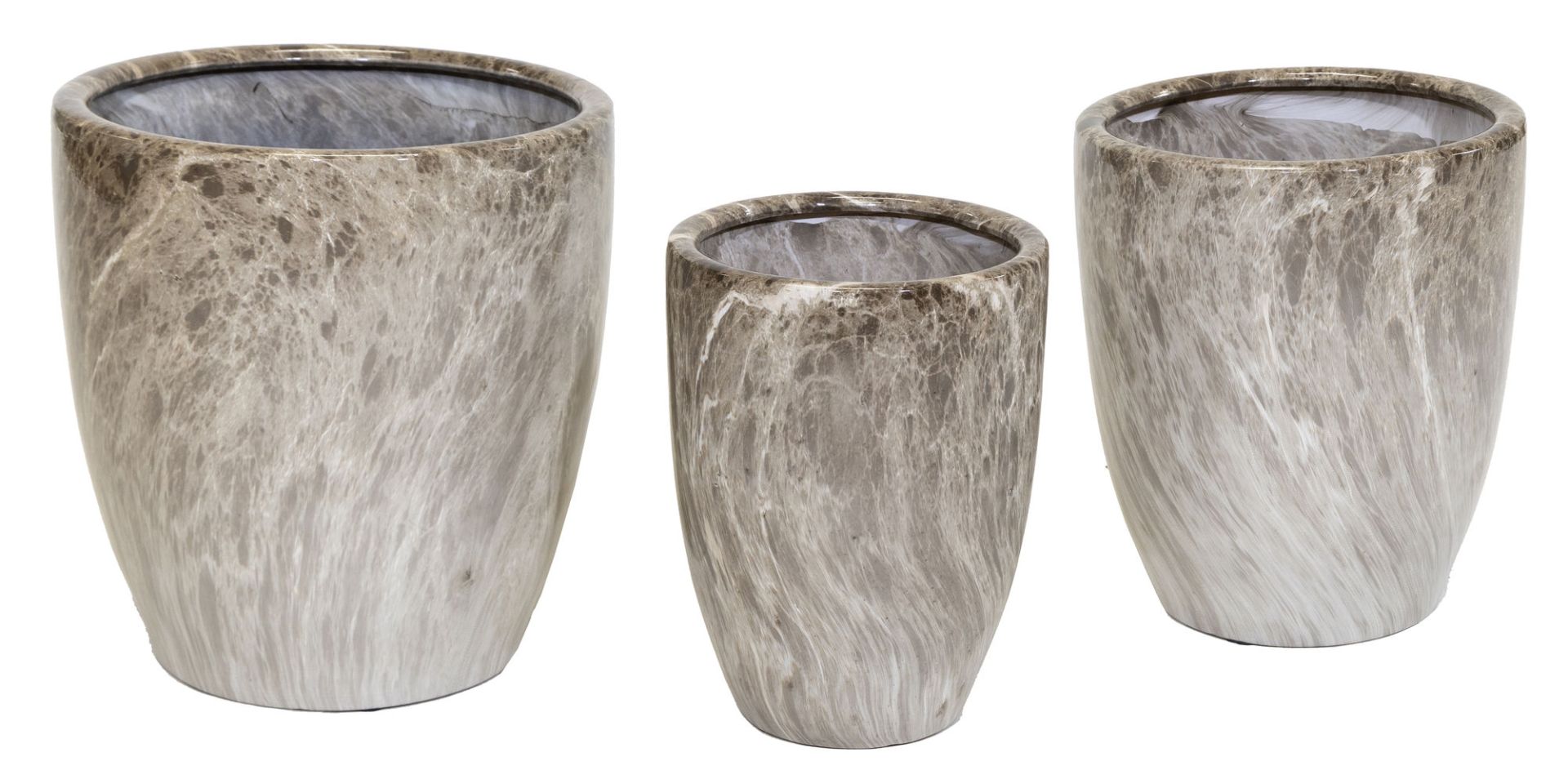 Vaso in Ceramica Marrone Emperor Egg High S – Diametro 26 cm Altezza 35 cm