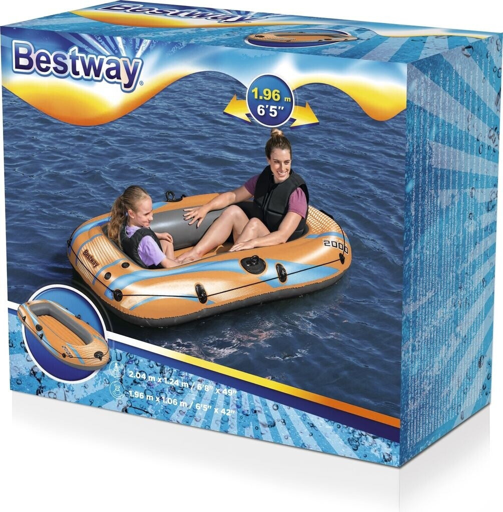Canotto Gonfiabile Bestway Kondor Elite™ 2000 – 196 x 106 x 31 cm (Solo Canotto)