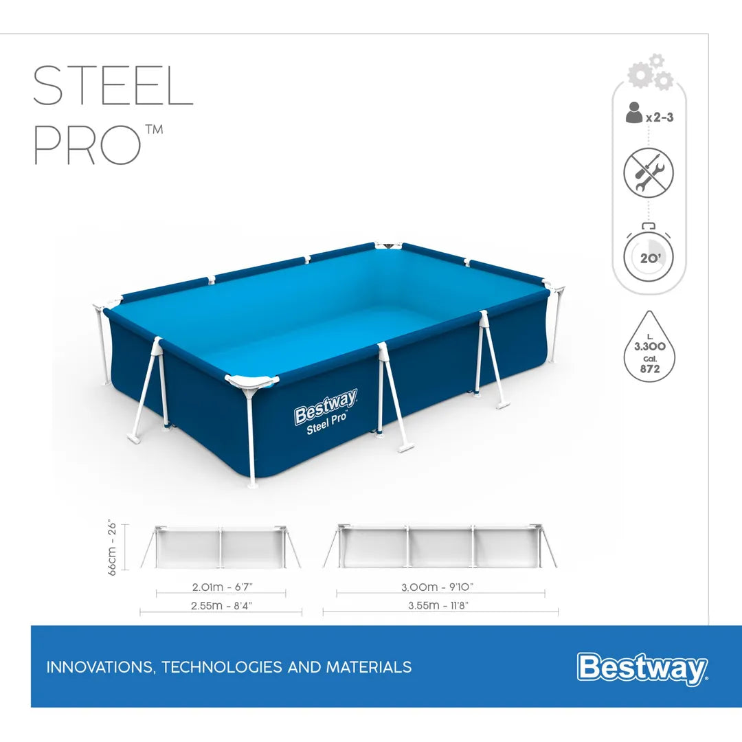 Piscina Steel Pro da 300x201x66 cm