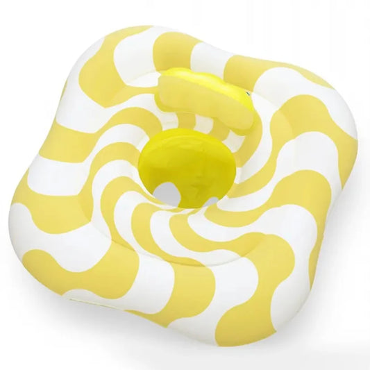 Salvagente A Mutandina Quadrato Gonfiabile Swim Safe Comfort Plush Giallo 79x79cm 32298