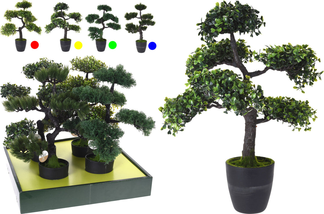 Bonsai Artificiale Decorativo – 32 × 50 cm – Assortiti