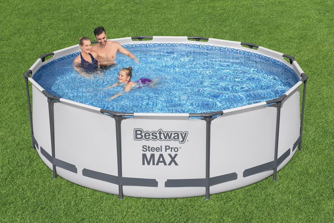 Bestway Piscina Steel Pro MAX Ø 366x100 cm con Pompa e Scaletta