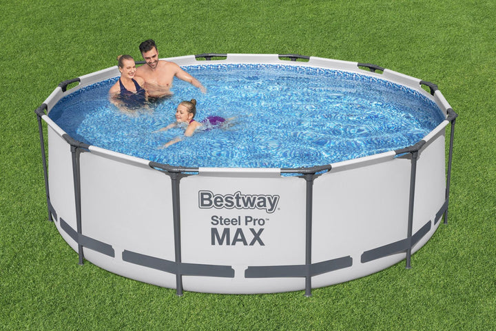 Bestway Piscina Steel Pro MAX Ø 366x100 cm con Pompa e Scaletta