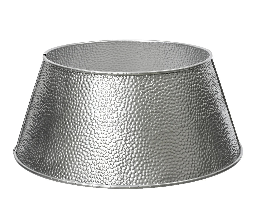 Copribase Metallo Silver Albero – Ø57 cm × H 25 cm (cod. 389821)