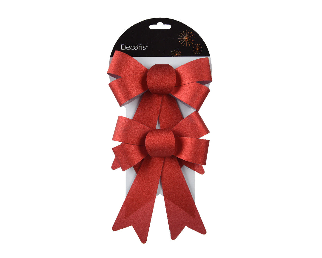 Fiocco Decorativo in PVC 15x17 cm(cod. 463226 / 463229 / 463232)