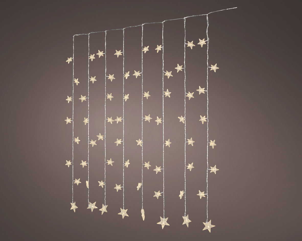 Tenda Luminosa 64 LED Bianco Caldo – 120 × 100 cm (cod. 481562)