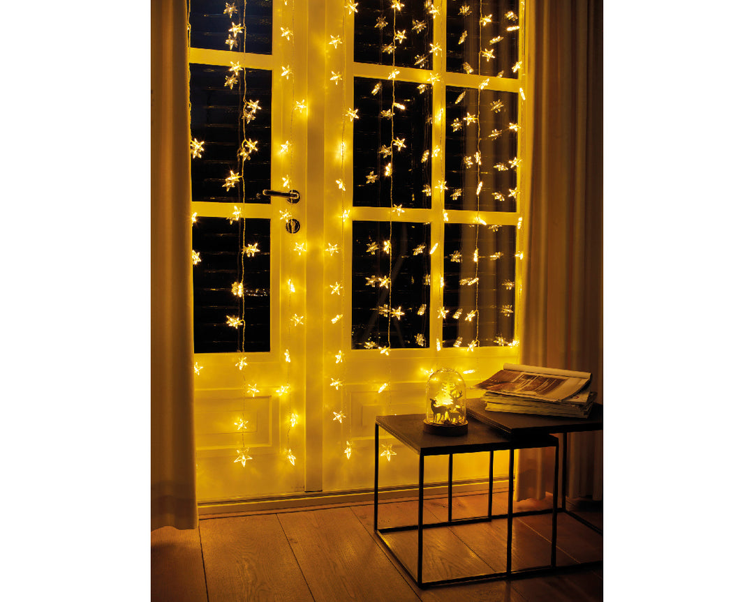 Tenda Luminosa 64 LED Bianco Caldo – 120 × 100 cm (cod. 481562)