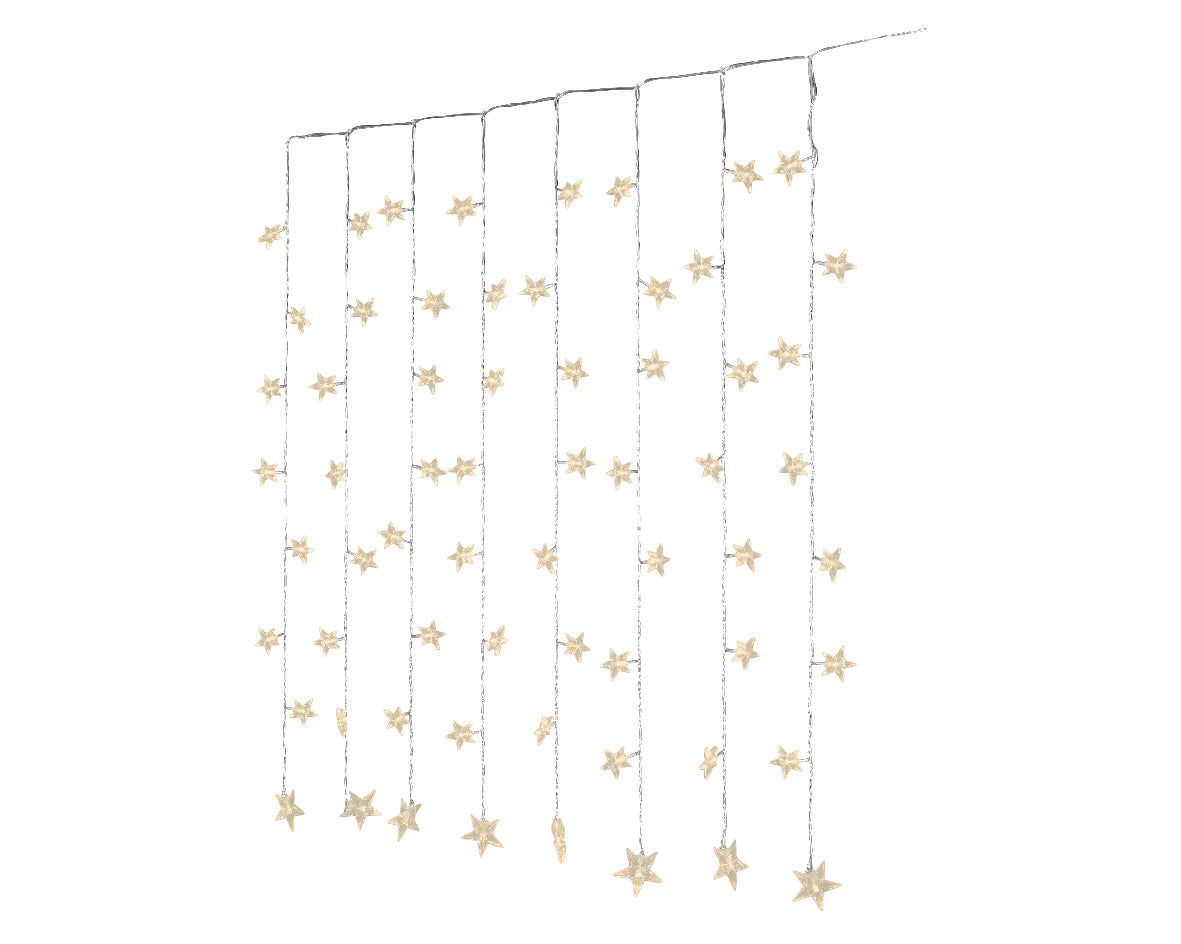 Tenda Luminosa 64 LED Bianco Caldo – 120 × 100 cm (cod. 481562)