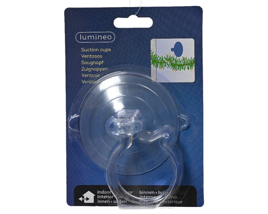Ventosa per Luci Natalizie da Esterno in Plastica – Ø 8,5 cm (cod. 485055)