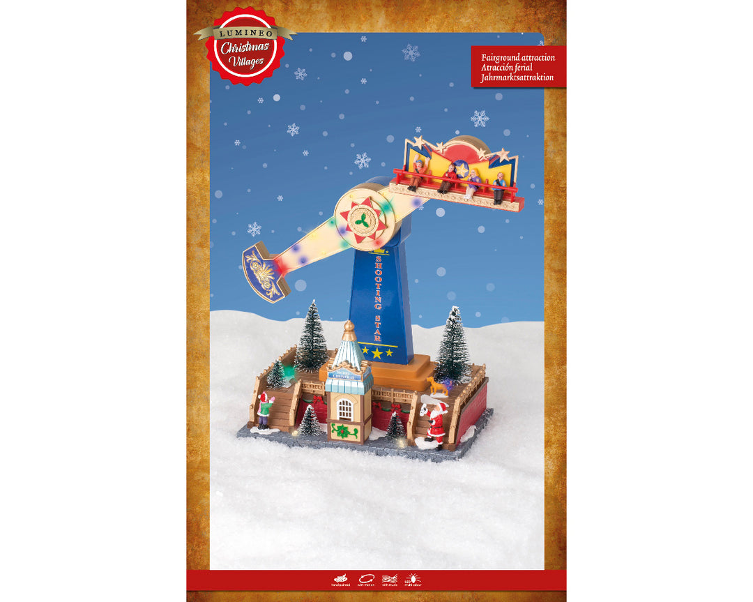 Scena Natalizia LED Lunapark 40,5 cm – Effetto Flashing (cod. 487191) – Kaemingk