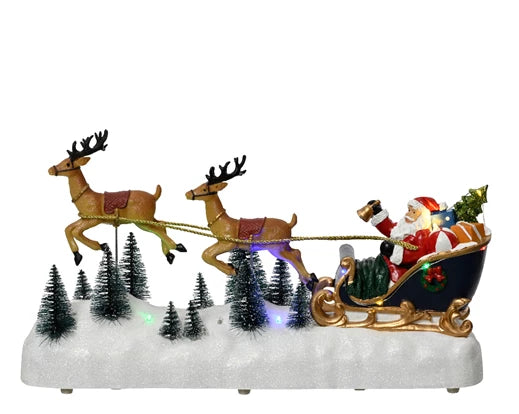 Scena Natalizia LED con Renne – Effetto Flashing (cod. 487199) – Kaemingk