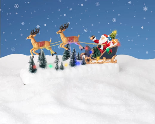 Scena Natalizia LED con Renne – Effetto Flashing (cod. 487199) – Kaemingk