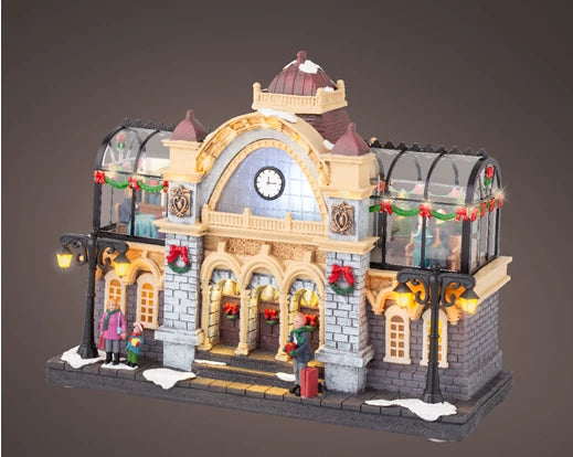 Scena Natalizia LED con Musica – Luce Fissa 25 cm (cod. 487803) – Kaemingk