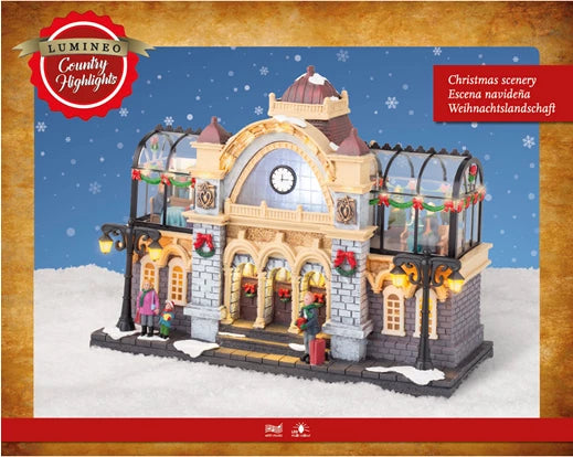 Scena Natalizia LED con Musica – Luce Fissa 25 cm (cod. 487803) – Kaemingk