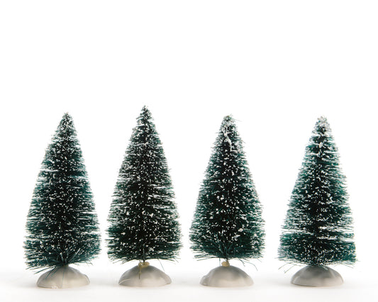Set Alberi in Poliresina per Villaggi Natalizi – Blister 4 pezzi (cod. 488350)