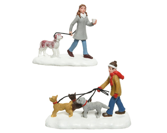 Set Figurine in Resina "Walking the Dogs" – 2 Assortiti (cod. 488485)