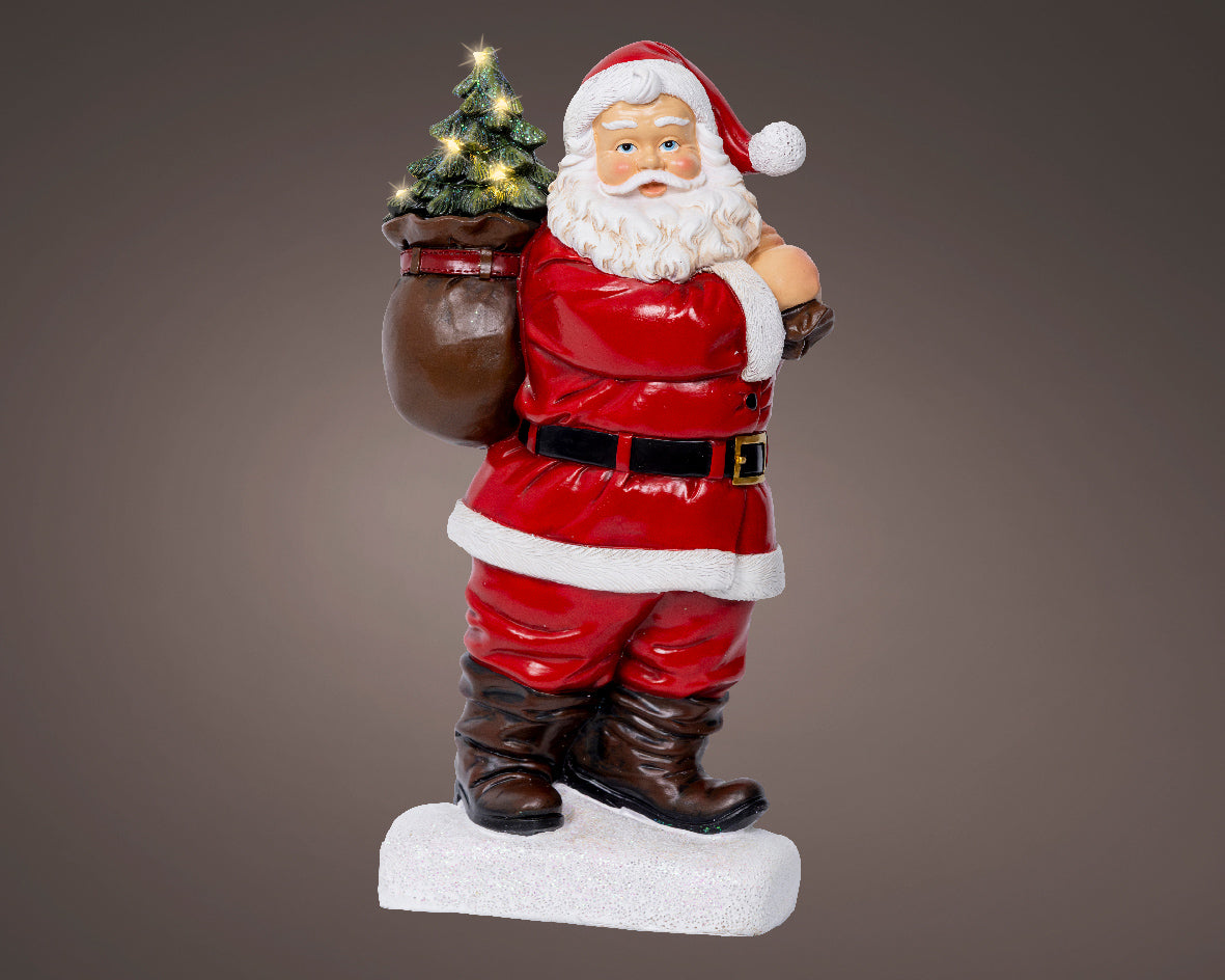 Babbo Natale con Micro LED Bianco Caldo – (cod. 489519) – Kaemingk