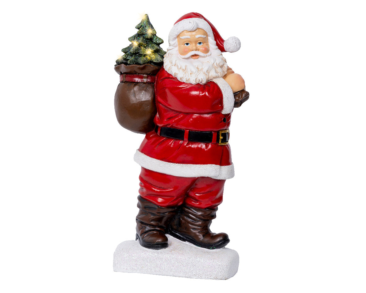 Babbo Natale con Micro LED Bianco Caldo – (cod. 489519) – Kaemingk