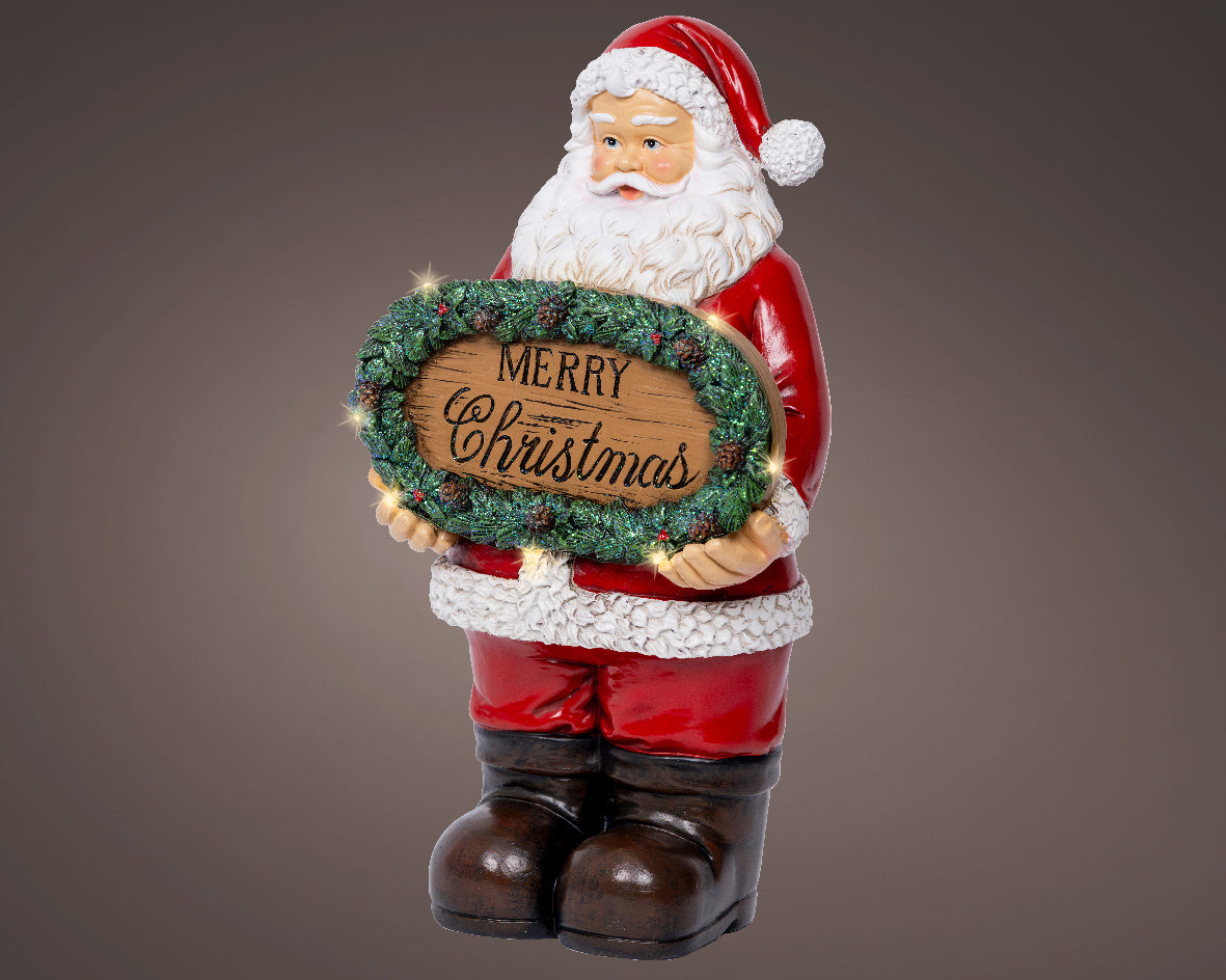 Babbo Natale con Micro LED Bianco Caldo – (cod. 489520) – Kaemingk