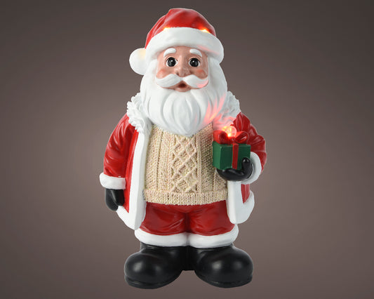Babbo Natale LED Multicolore in Poliresina (cod. 489537) – Kaemingk