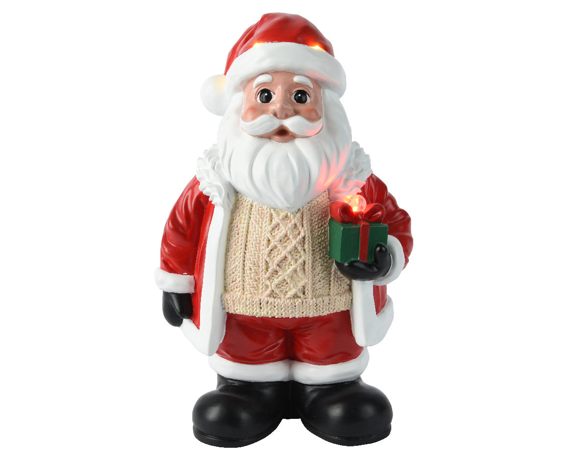 Babbo Natale LED Multicolore in Poliresina (cod. 489537) – Kaemingk