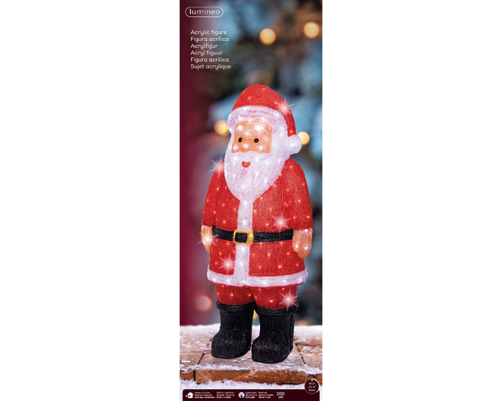Babbo Natale LED Bianco Freddo in Acrilico (cod. 490377) – Kaemingk