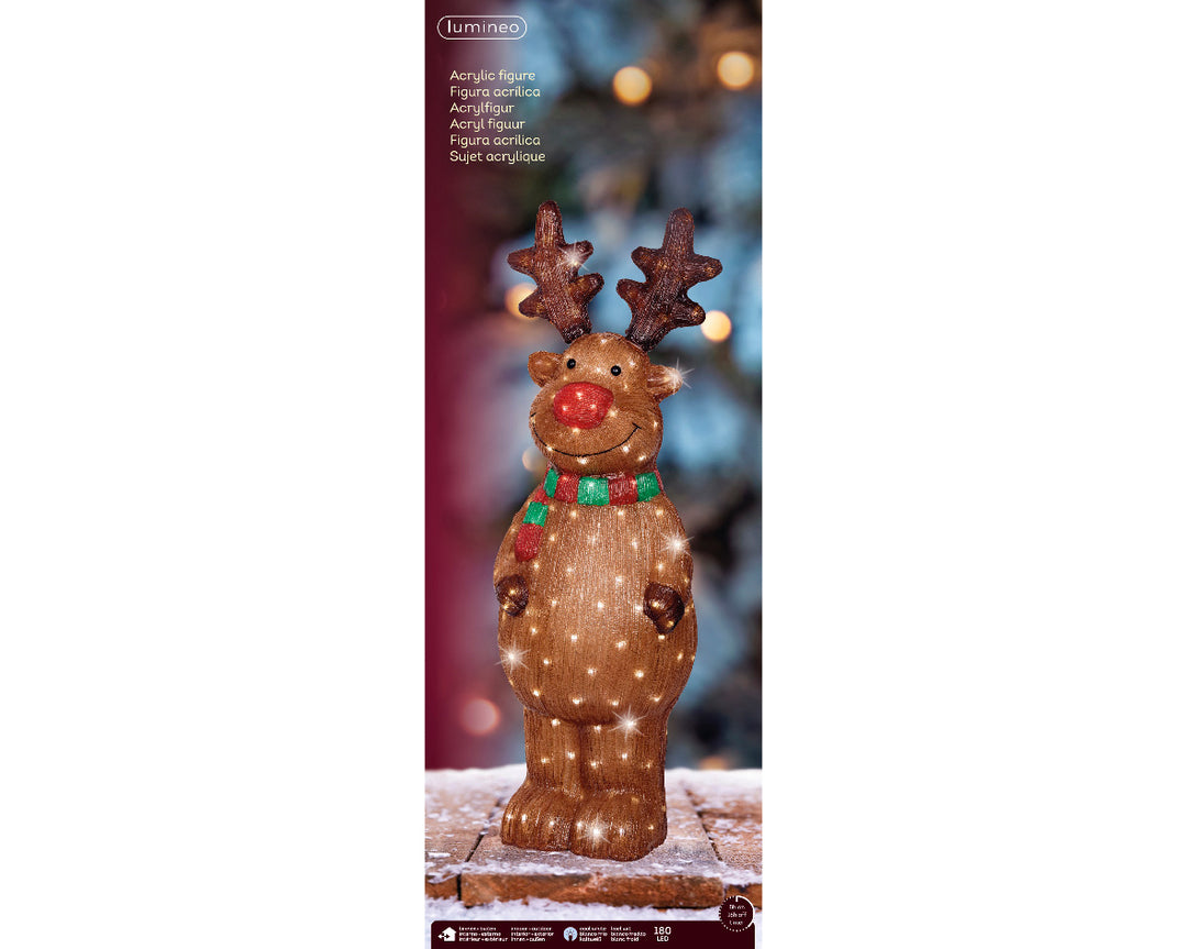 Renna LED Bianco Freddo in Acrilico (cod. 490379) – Kaemingk