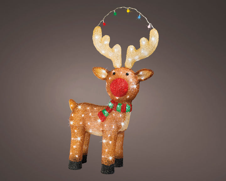 Renna Marrone con LED Bianco Freddo a Effetto Flashing(cod. 491095) – Kaemingk