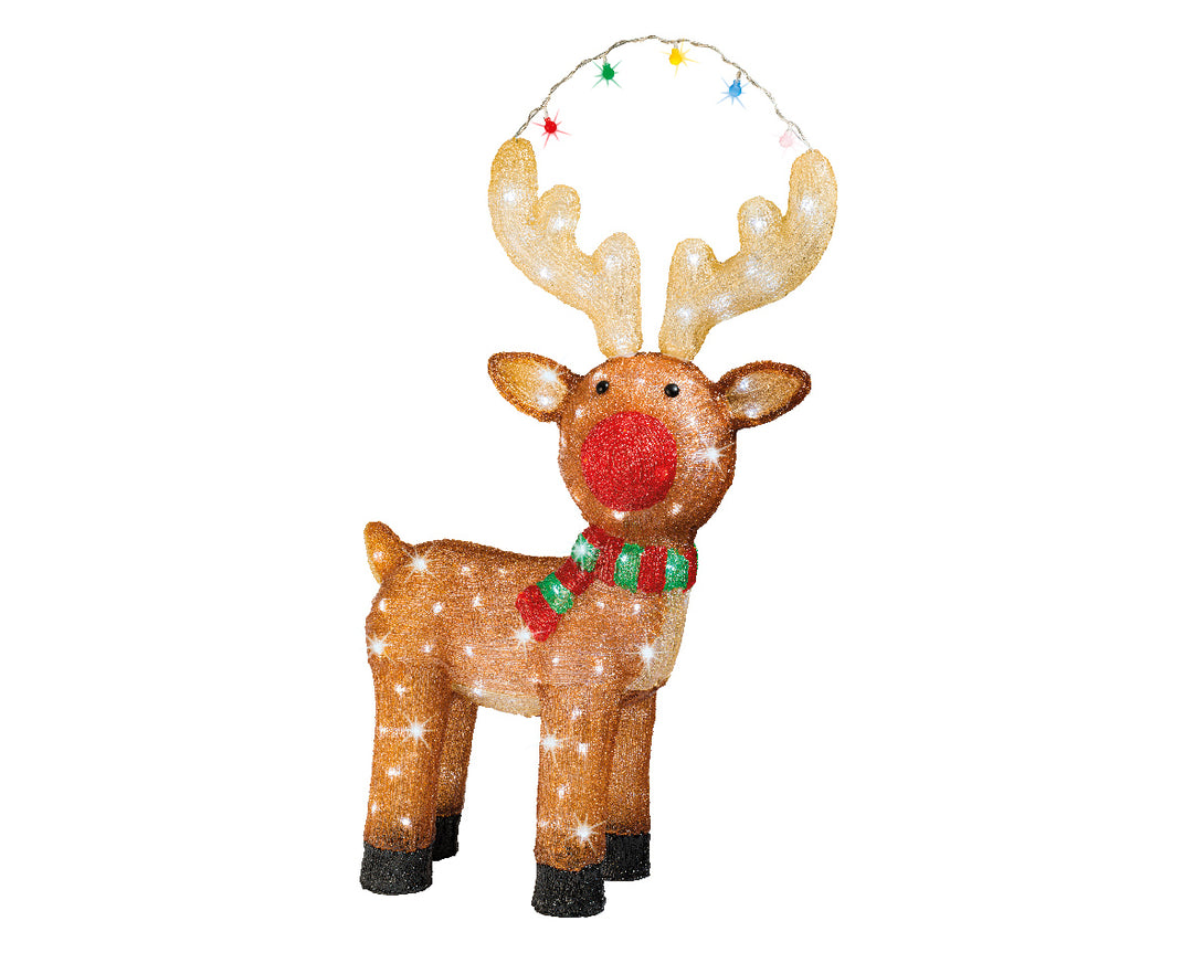 Renna Marrone con LED Bianco Freddo a Effetto Flashing(cod. 491095) – Kaemingk