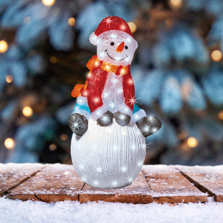 Pupazzo di Neve LED Bianco Freddo in Acrilico(cod. 491207) – Lumineo