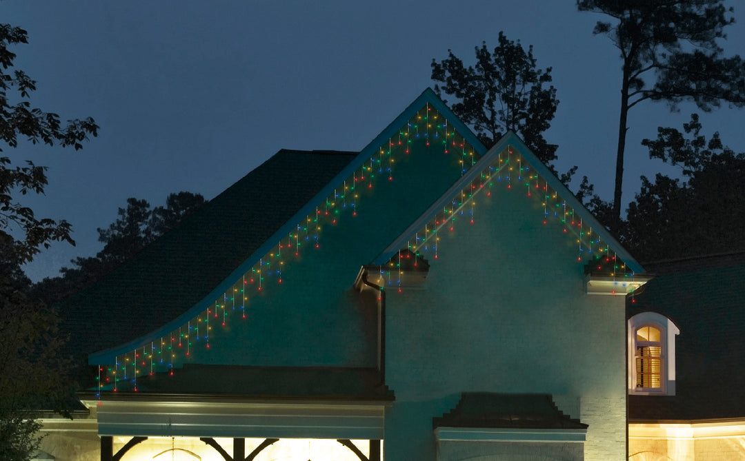 Luci di Natale a Ghiacciolo 490 LED Multicolore –  (cod. 494794) – Lumineo