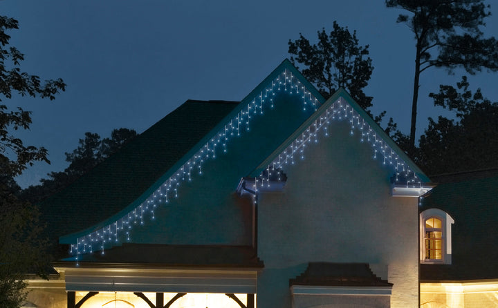 Luci di Natale a Ghiacciolo 490 LED Bianco Freddo – (cod. 494808) – Lumineo