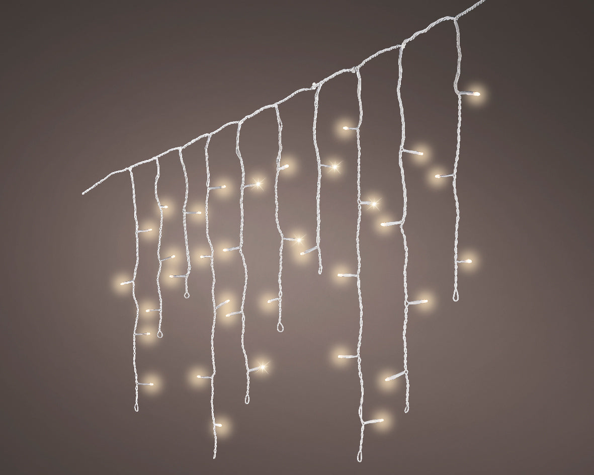 Luci di Natale a Ghiacciolo 490 LED Bianco Caldo –(cod. 494809) – Lumineo