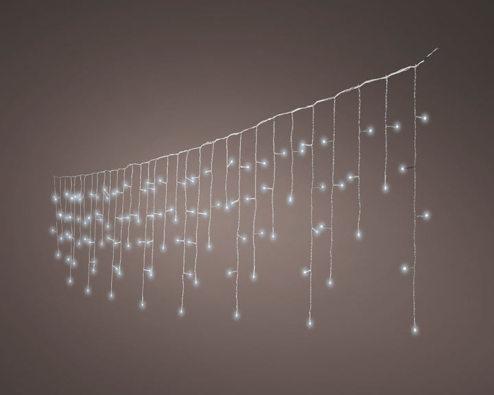 Luci di Natale a Ghiacciolo 259 LED Bianco Freddo –(cod. 494827) – Lumineo